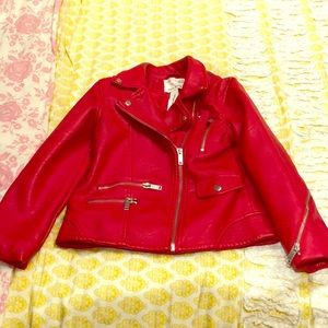 Zara faux leather jacket